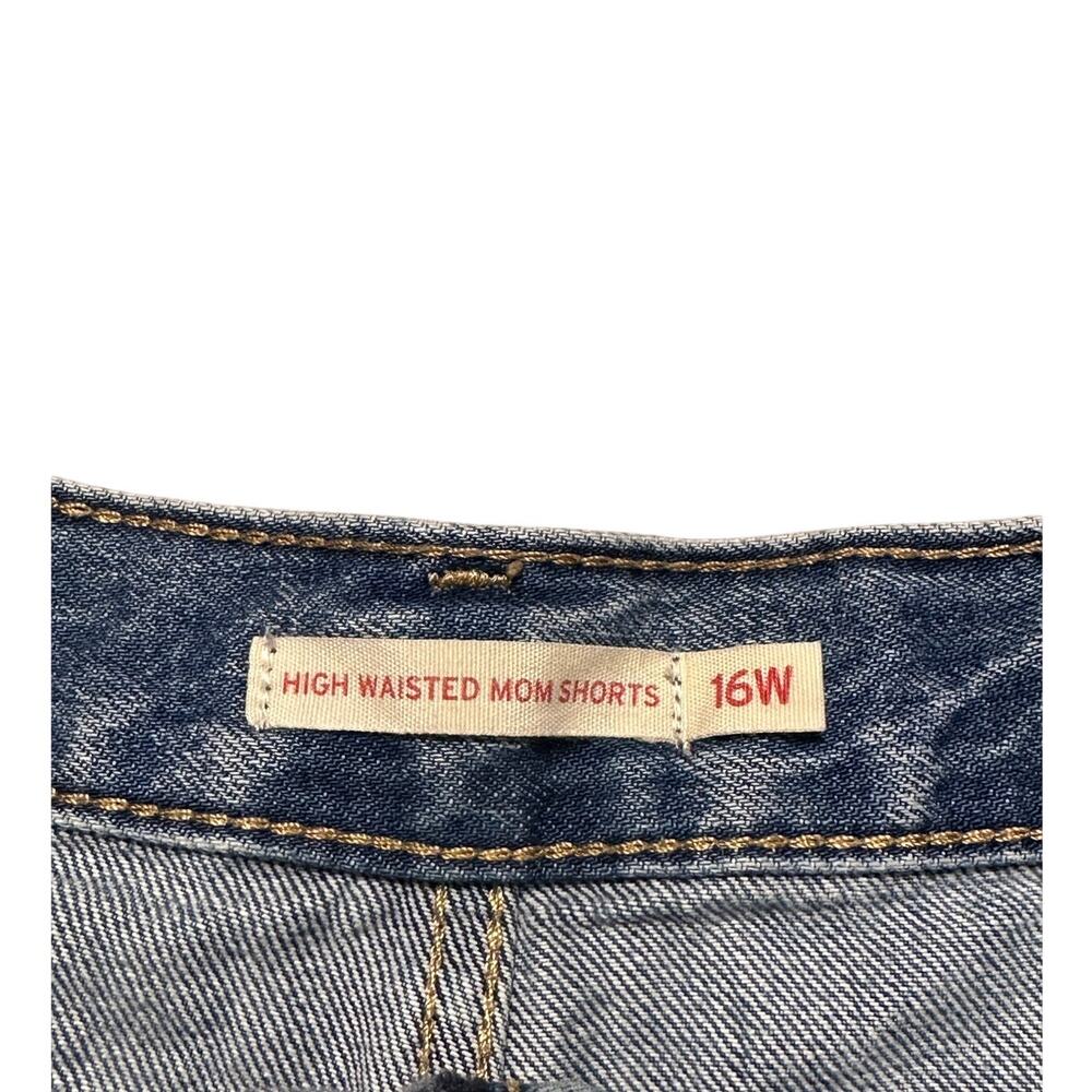 Levi's High Waisted Mom Shorts Denim Shorts Size 16W - Picture 3 of 6